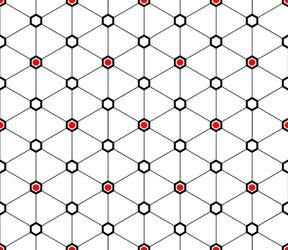 Seamless pattern of triangles and hexagons vector