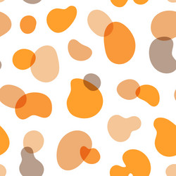 abstract seamless orange blob pattern vector image