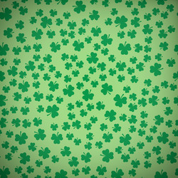 Clover Leaf Seamless Pattern vector image