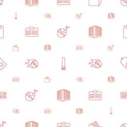 copy icons pattern seamless white background vector image