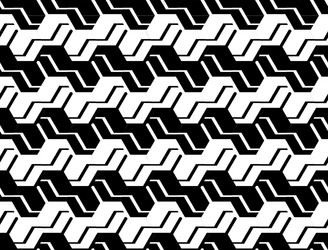 design seamless monochrome zigzag pattern vector image