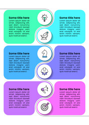 infographic template vertical line with circles vector image
