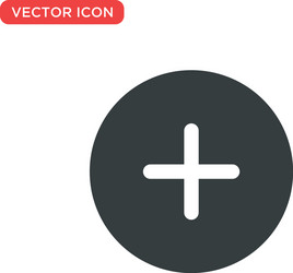 Plus icon design vector