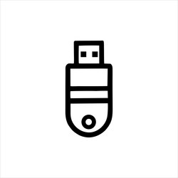 simple usb flash disk with minimalist and modern vector image