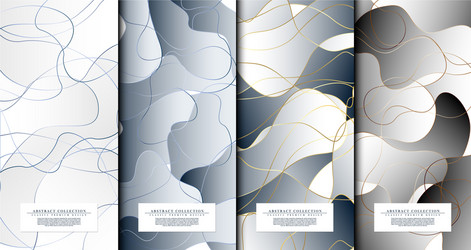 symmetric collection abstract pattern hexagonal vector image