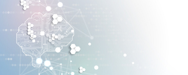 artificial intelligence business and technology vector image