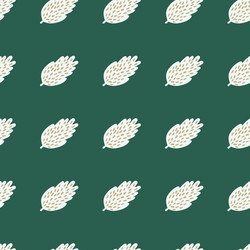 artistic tree and foliage in a repeating pattern vector image