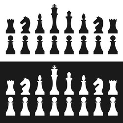 chess pieces vector