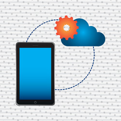 cloud computing design vector image