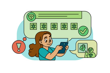 correct password open accessn to account vector image