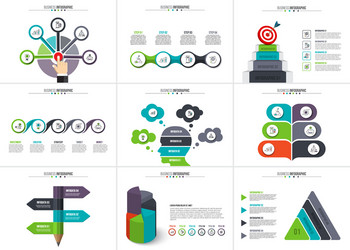Data Analysis & Process Flow vector image
