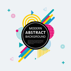 modern simple abstract circle geometric memphis vector image