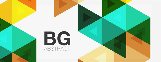 mosaic triangle pattern abstract background vector image