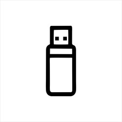 simple usb flash disk with minimalist and modern vector image