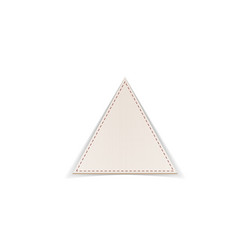 triangle banner with place for your text vector image