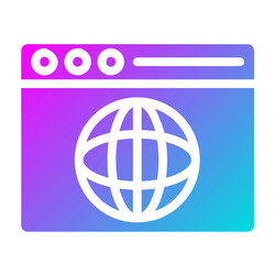 web browser icon design vector image