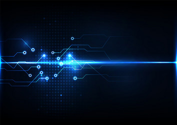 Digital Circuit Network vector image