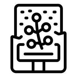 microchip analysis representing semiconductor vector image