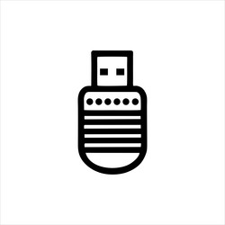 simple usb flash disk with minimalist and modern vector image