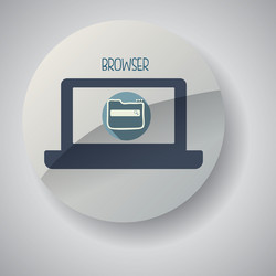 technology design gadget icon isolated vector image