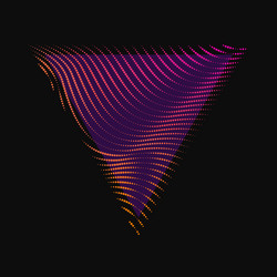abstract background with dynamic waves vector image