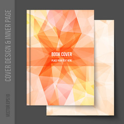 Cover design for business brochure annual report vector