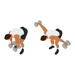 Dumbbell Lateral Raise Vector Images (45)