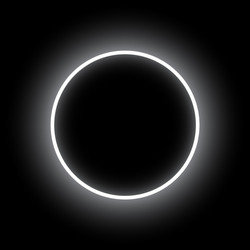 Neon Eclipse Abstract Background vector image