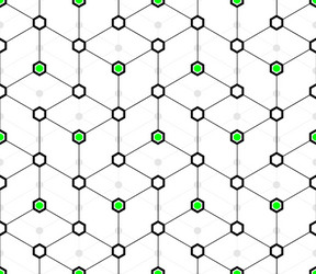 seamless pattern of triangles and rhombuses vector image