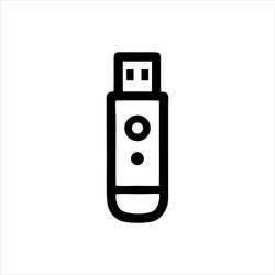 simple usb flash disk with minimalist and modern vector image