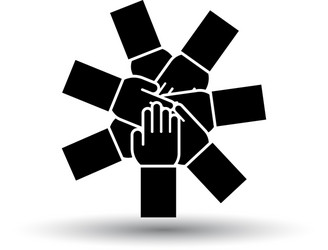 unity and teamwork icon vector