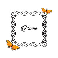 Frame vintage design vector