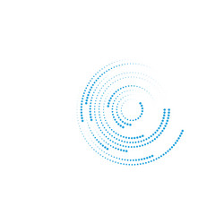 Halftone Circle Dots Pattern vector image