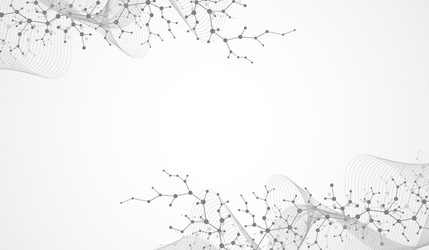 molecular structure background science template vector image