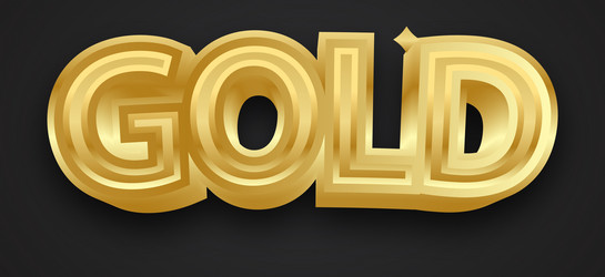 shiny luxury gold text effect editable spark vector image