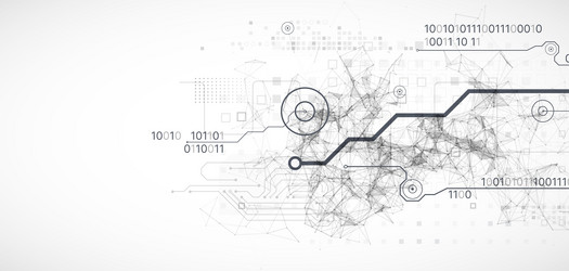 abstract background on technological vector image