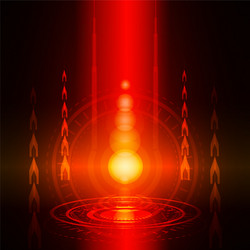 abstract digital technology color background vector image