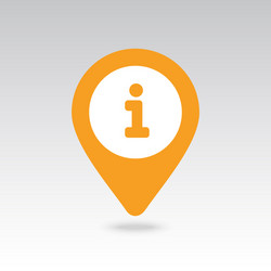 information pin map icon pointer markers vector image