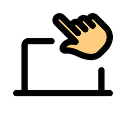 laptops with touch screen interfaces vector image