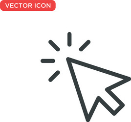 pointer cursor icon design vector image