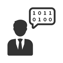 programmer developer icon vector image