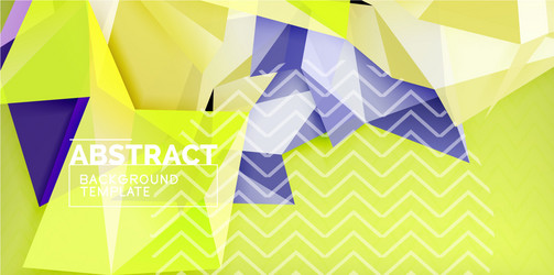 triangular low poly background design vector image