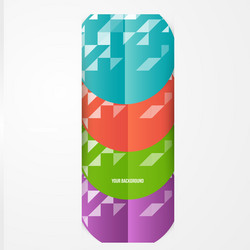 abstract circles template object web vector image