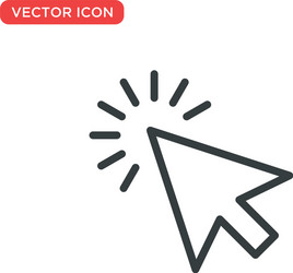 pointer cursor icon design vector image