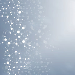 structure molecule and communication dna atom vector image