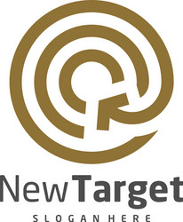 Target logo template creative design Royalty Free Vector