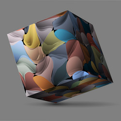 Abstract Geometric Cube vector image