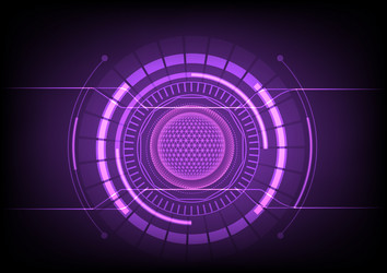 abstract global and circuit background technology vector image