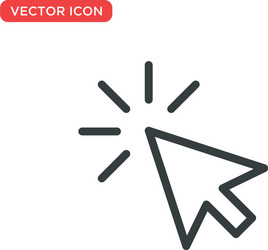 pointer cursor icon design vector image