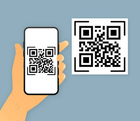 scan me qr code for smartphone vector image